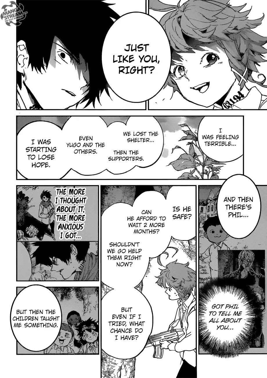 Yakusoku no Neverland Chapter 114 page 17 - Chapter 114: One Thing At A Time