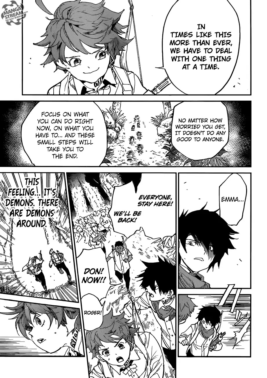 Yakusoku no Neverland Chapter 114 page 18 - Chapter 114: One Thing At A Time
