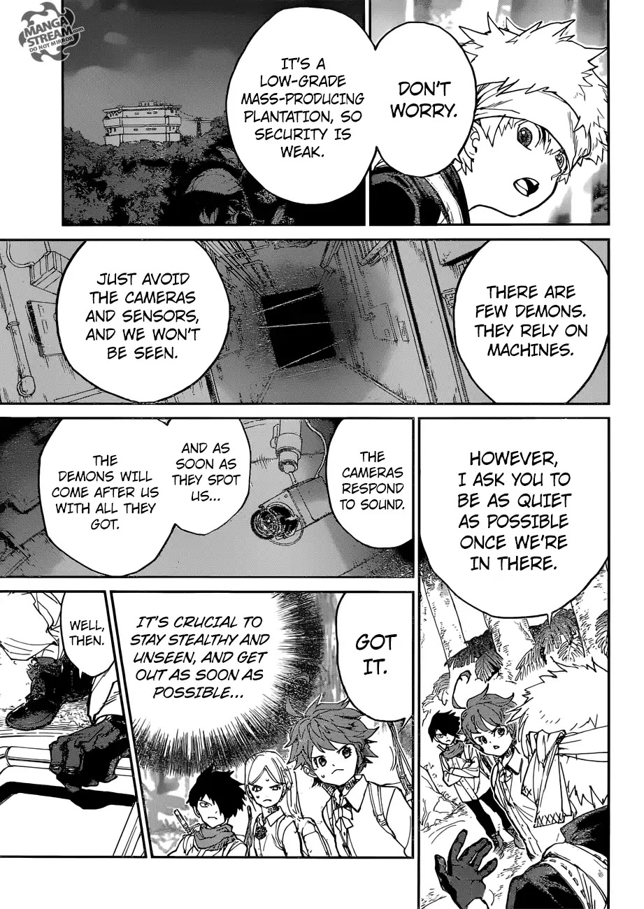 Yakusoku no Neverland Chapter 116 page 12 - Chapter 116: Infiltrating the Cage