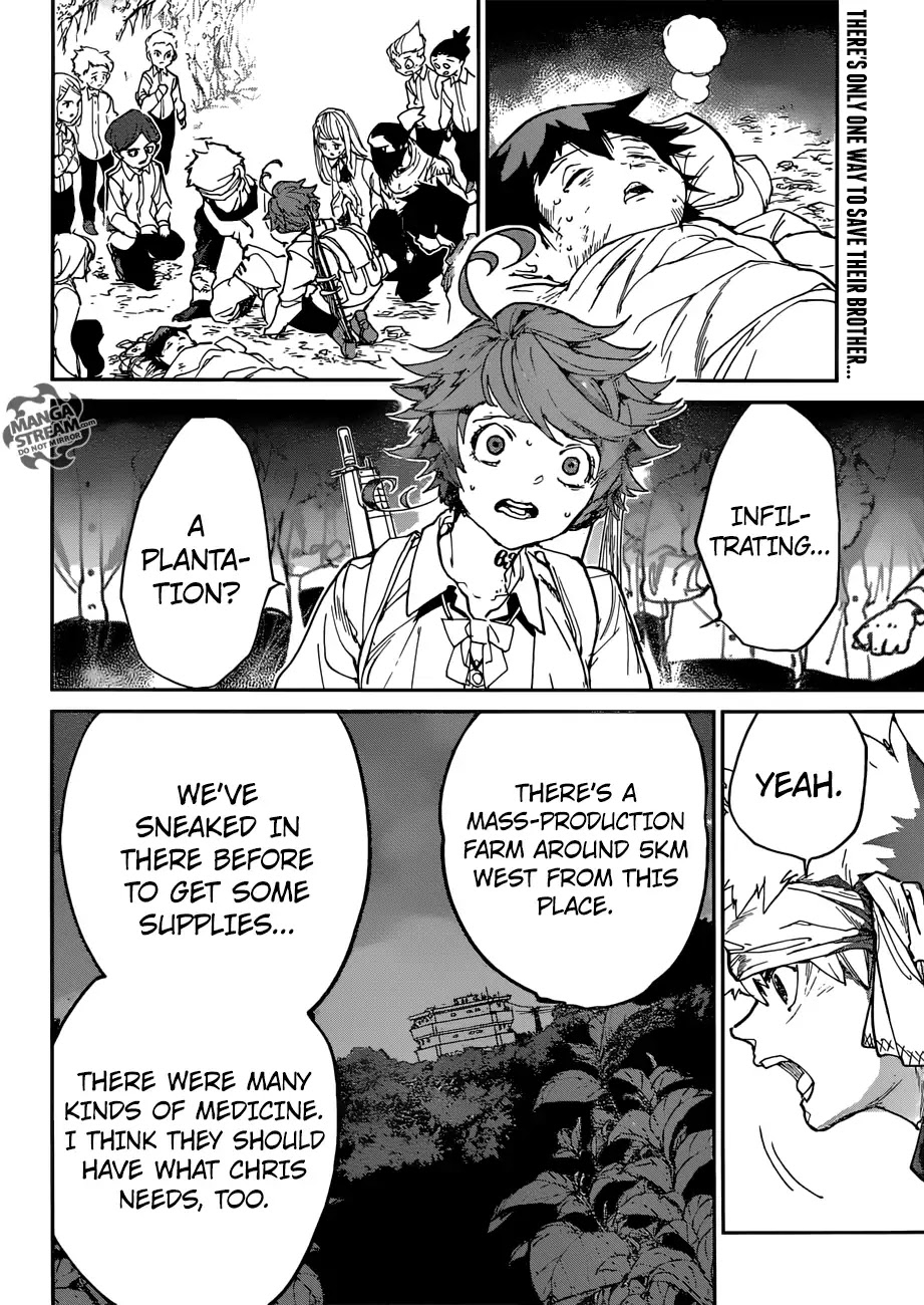 Yakusoku no Neverland Chapter 116 page 3 - Chapter 116: Infiltrating the Cage