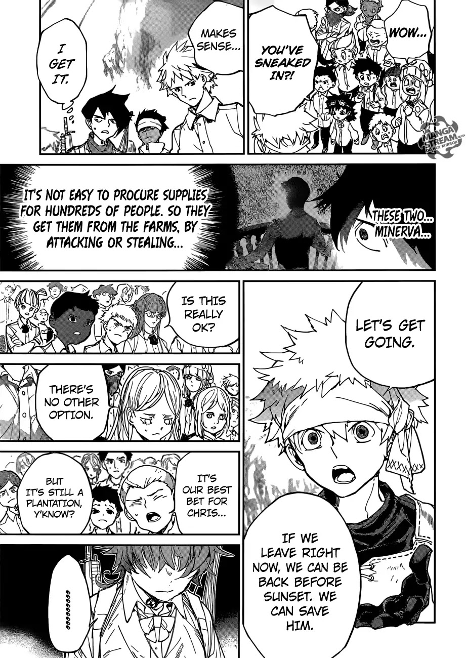 Yakusoku no Neverland Chapter 116 page 4 - Chapter 116: Infiltrating the Cage