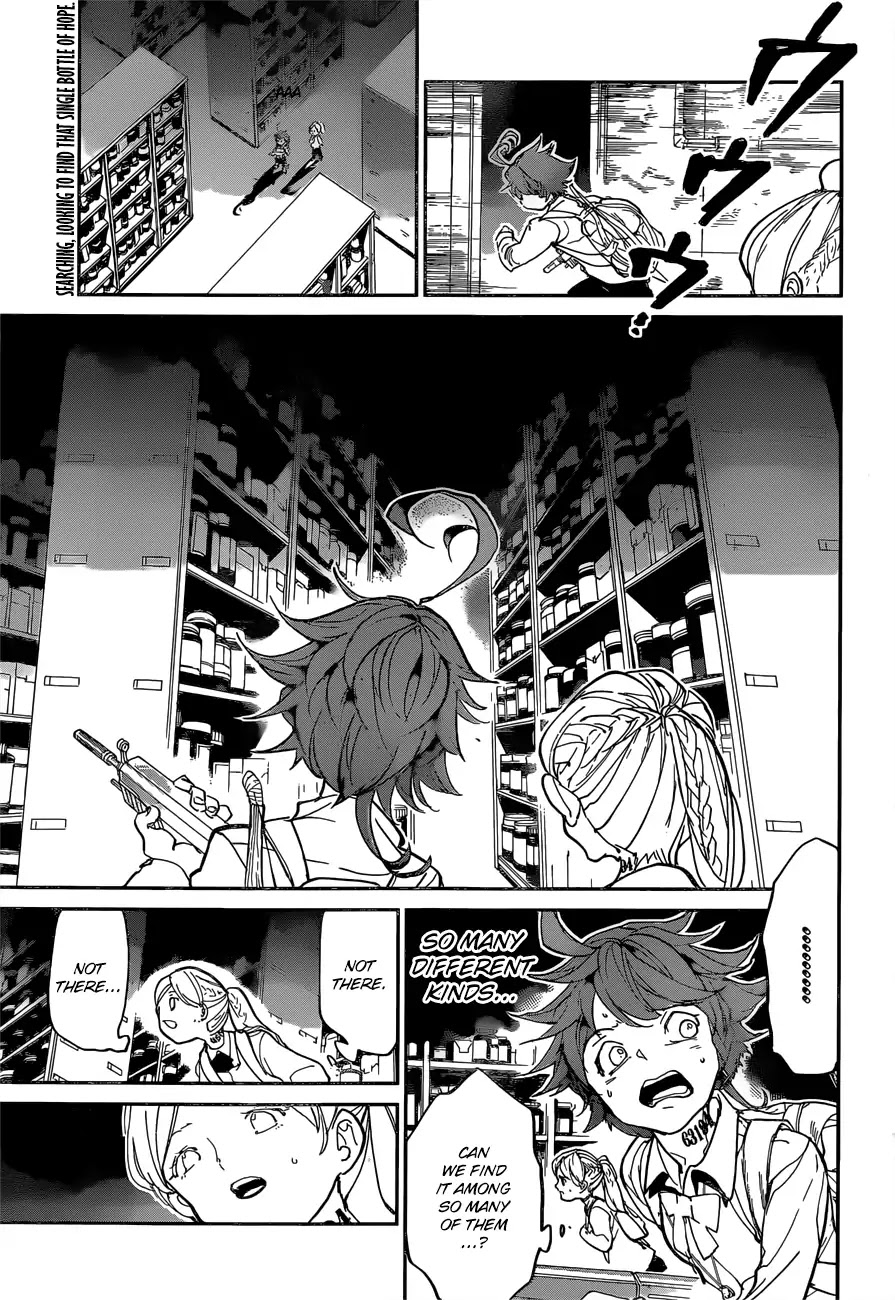 Yakusoku no Neverland Chapter 117 page 1 - Chapter 117: Cage Raid (2)