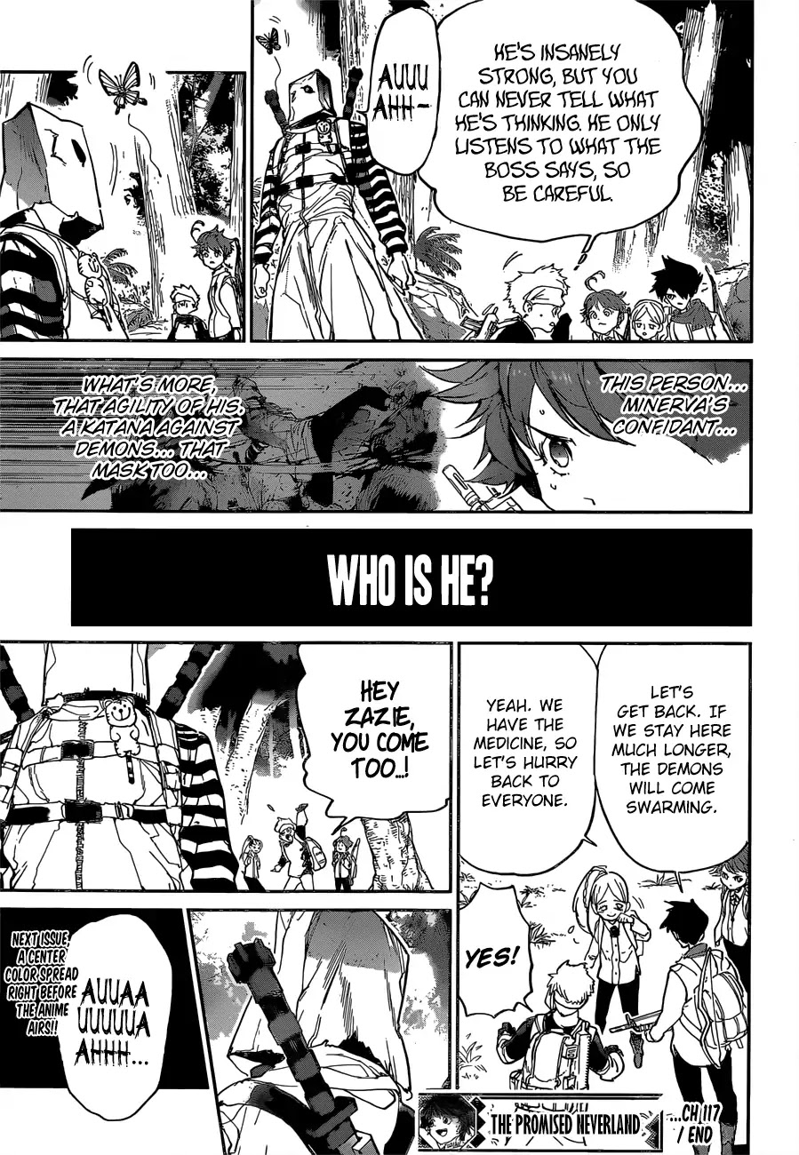 Yakusoku no Neverland Chapter 117 page 18 - Chapter 117: Cage Raid (2)