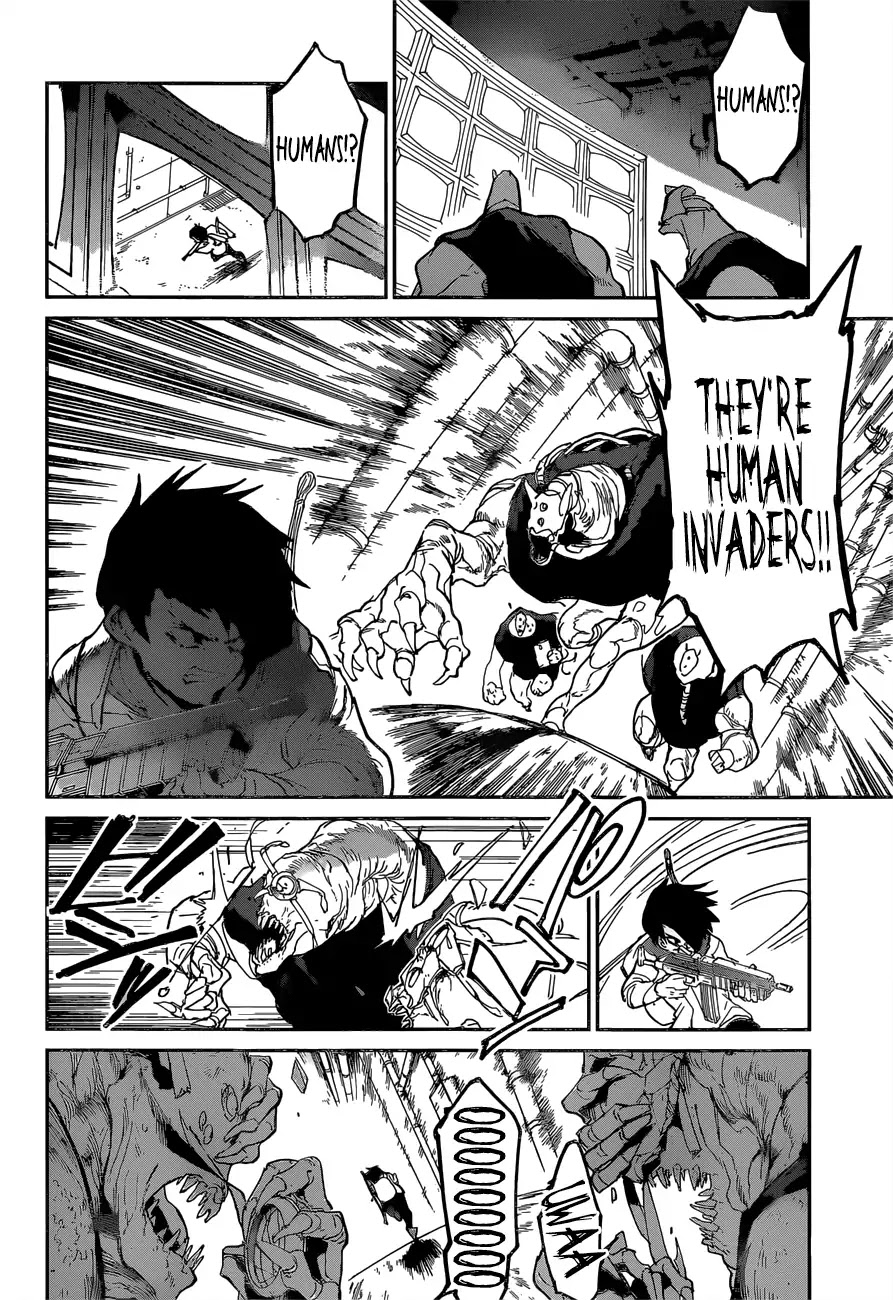 Yakusoku no Neverland Chapter 117 page 4 - Chapter 117: Cage Raid (2)