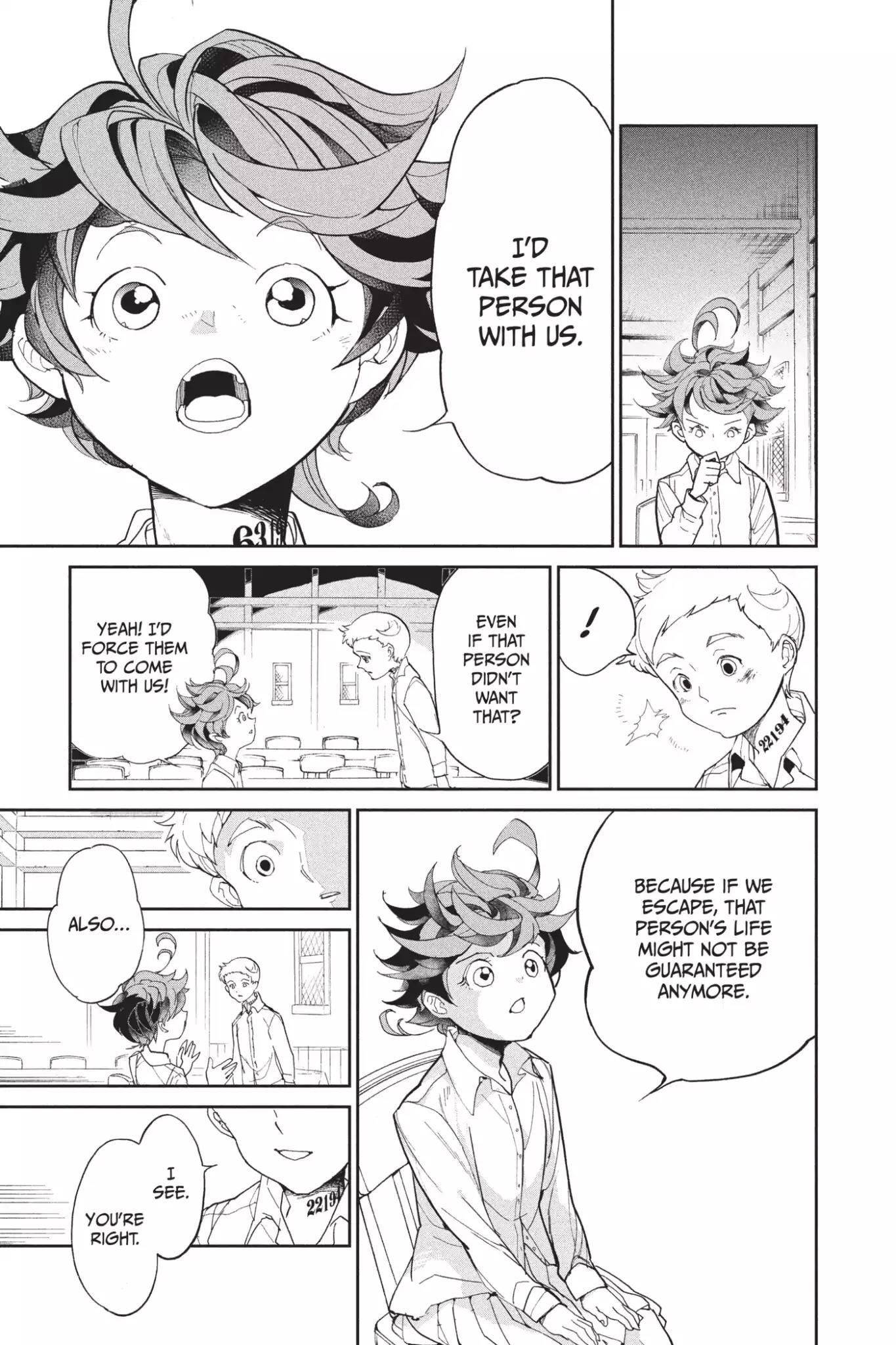 Yakusoku no Neverland Chapter 12 page 17 - Chapter 12: Traitor, Part 2