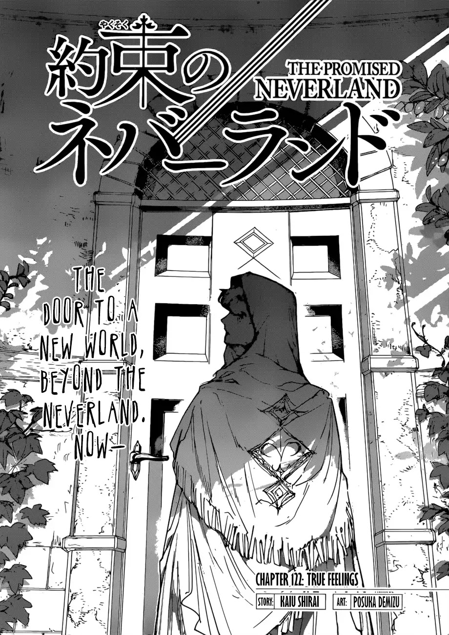 Yakusoku no Neverland Chapter 122 page 1 - Chapter 122: True Feelings