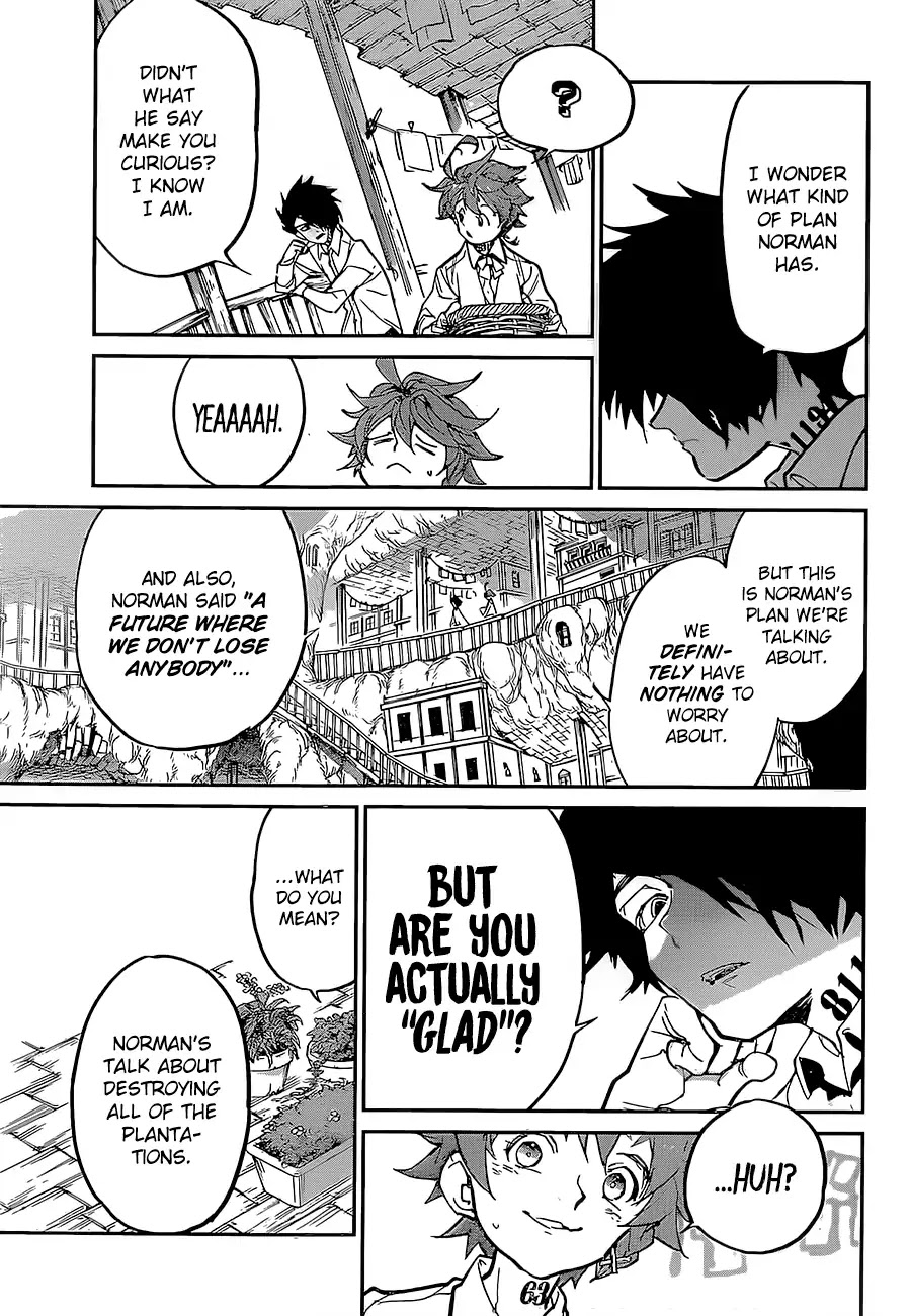 Yakusoku no Neverland Chapter 122 page 12 - Chapter 122: True Feelings