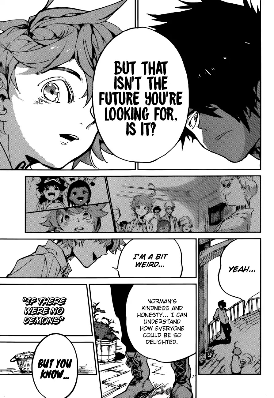 Yakusoku no Neverland Chapter 122 page 14 - Chapter 122: True Feelings