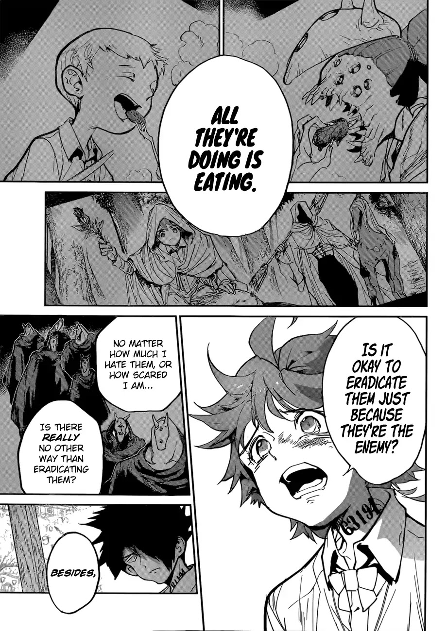 Yakusoku no Neverland Chapter 122 page 18 - Chapter 122: True Feelings