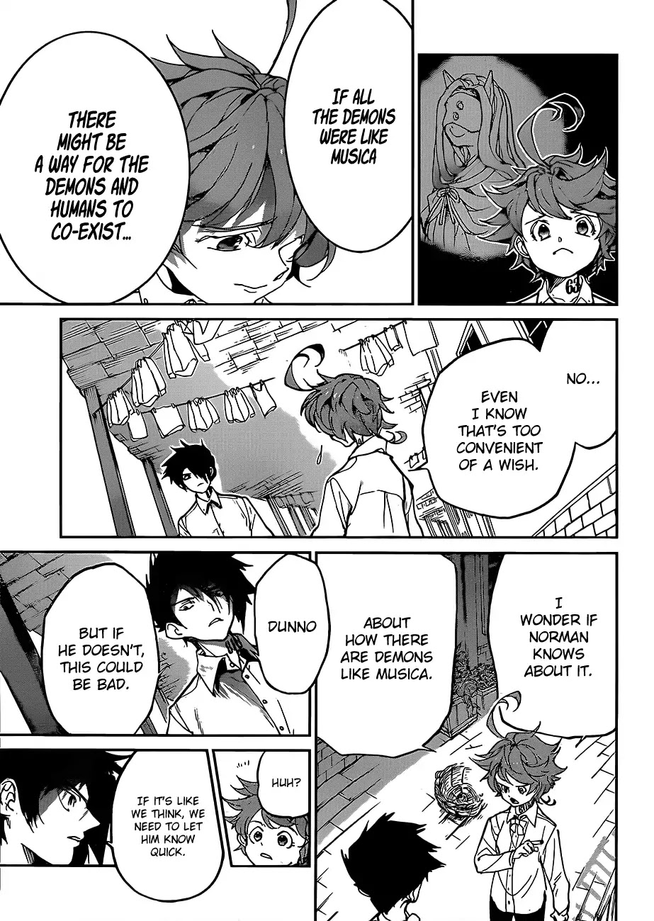 Yakusoku no Neverland Chapter 123 page 14 - Chapter 123: An Important Choice