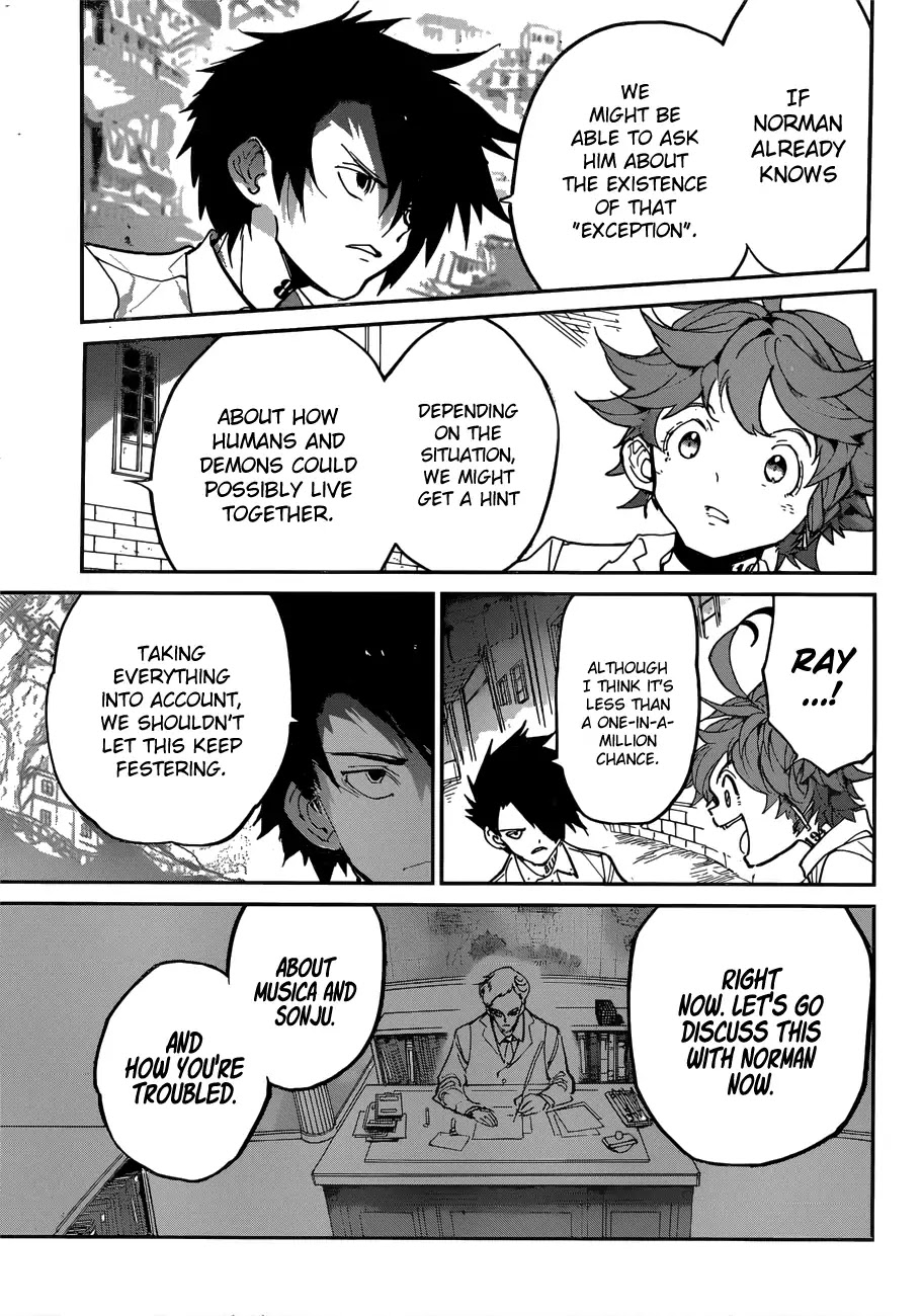 Yakusoku no Neverland Chapter 123 page 16 - Chapter 123: An Important Choice