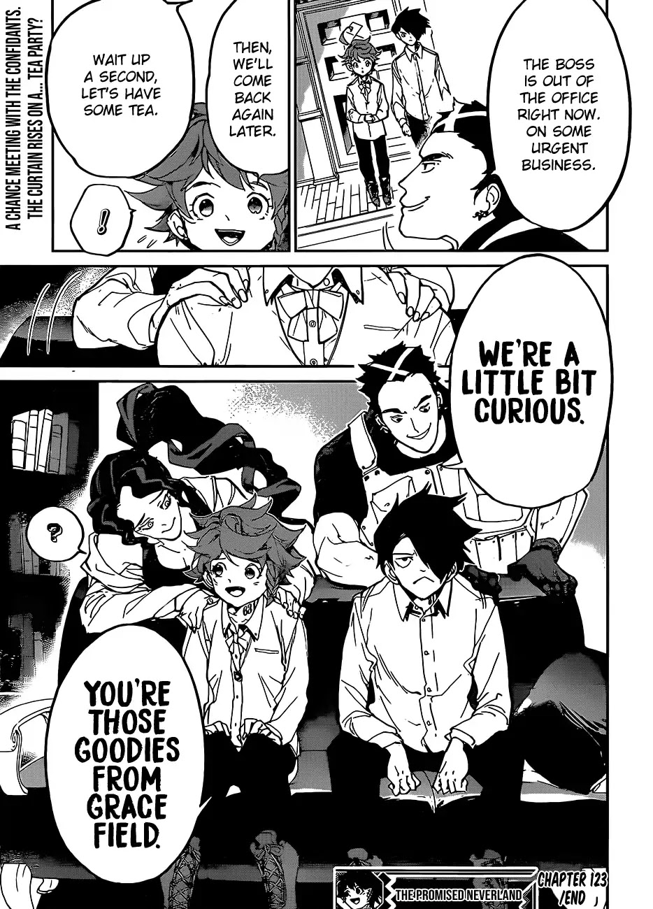 Yakusoku no Neverland Chapter 123 page 22 - Chapter 123: An Important Choice
