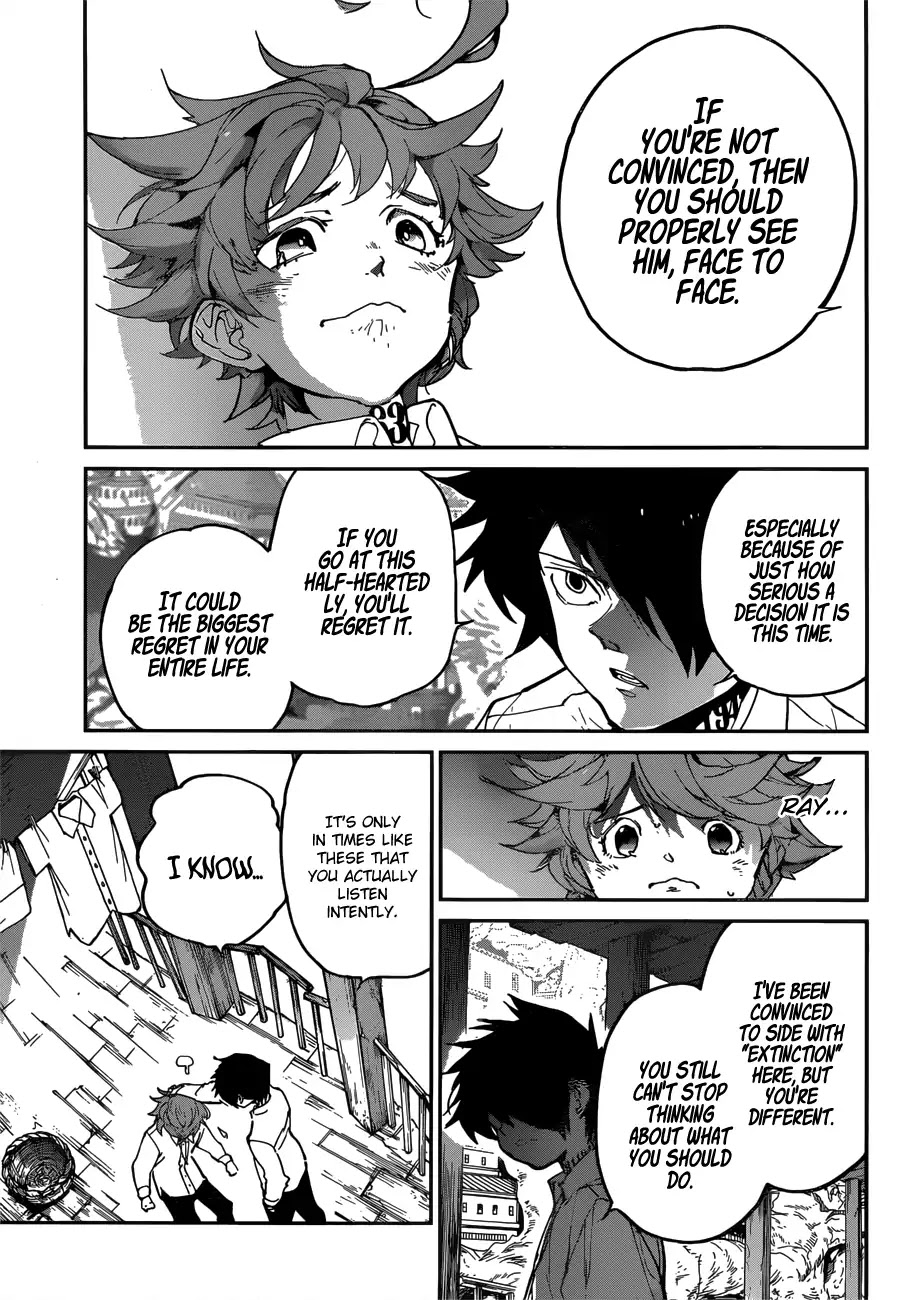 Yakusoku no Neverland Chapter 123 page 8 - Chapter 123: An Important Choice