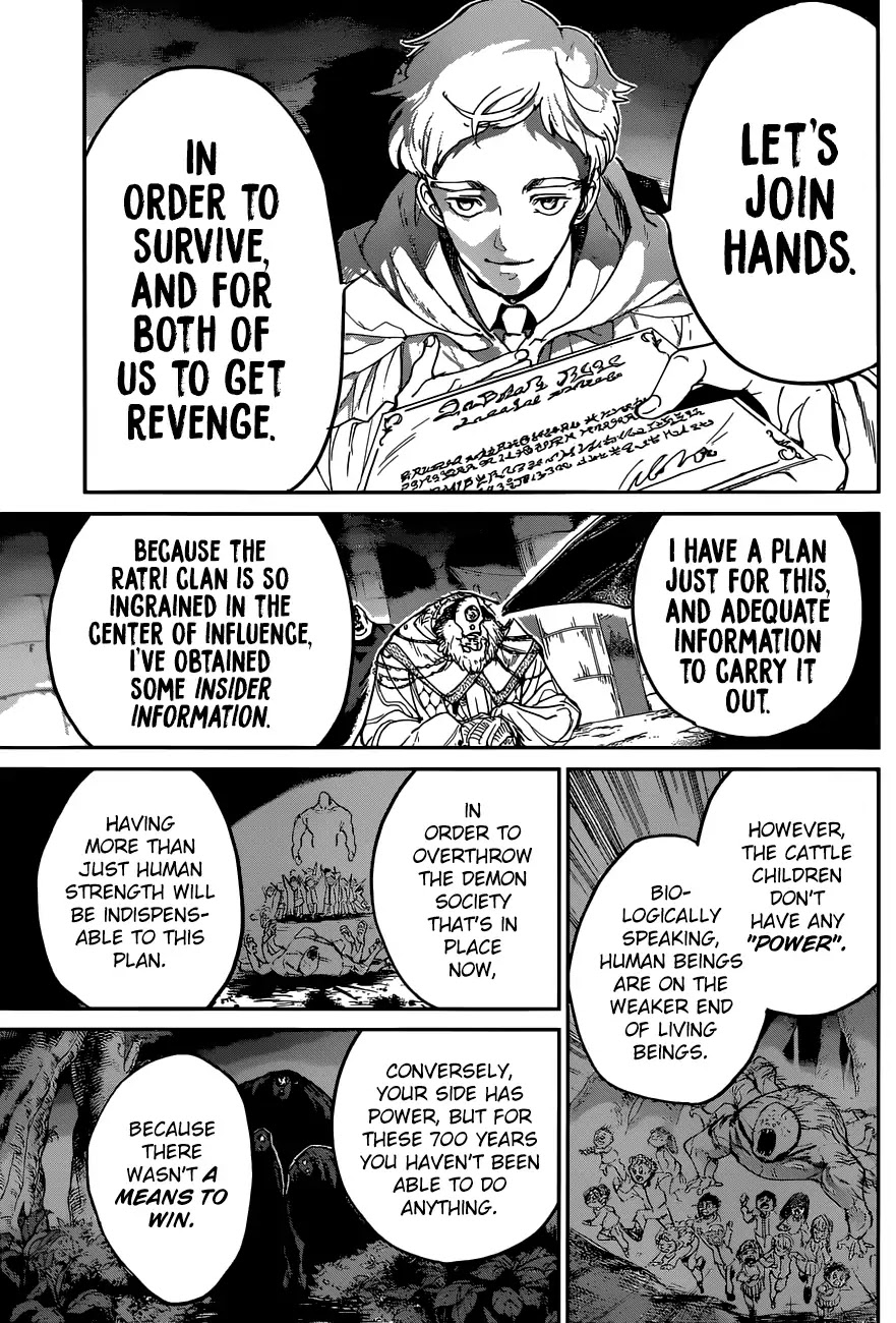 Yakusoku no Neverland Chapter 125 page 14 - Chapter 125: Liar's Alliance