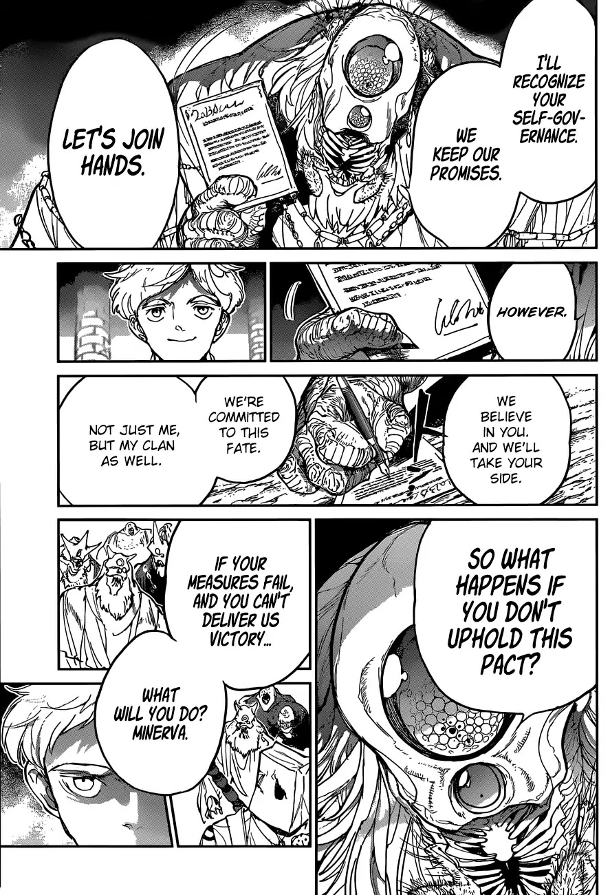 Yakusoku no Neverland Chapter 125 page 16 - Chapter 125: Liar's Alliance