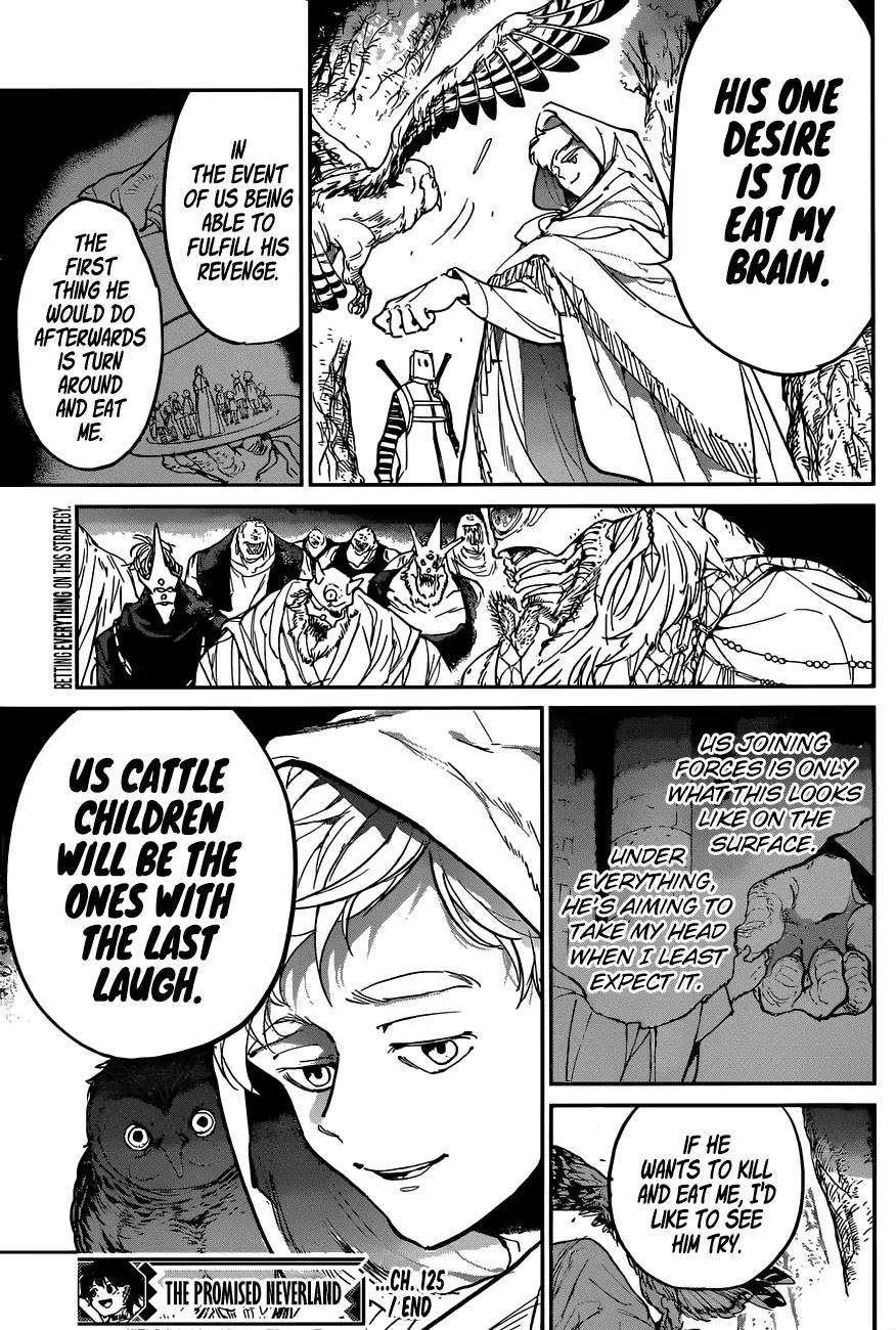 Yakusoku no Neverland Chapter 125 page 22 - Chapter 125: Liar's Alliance