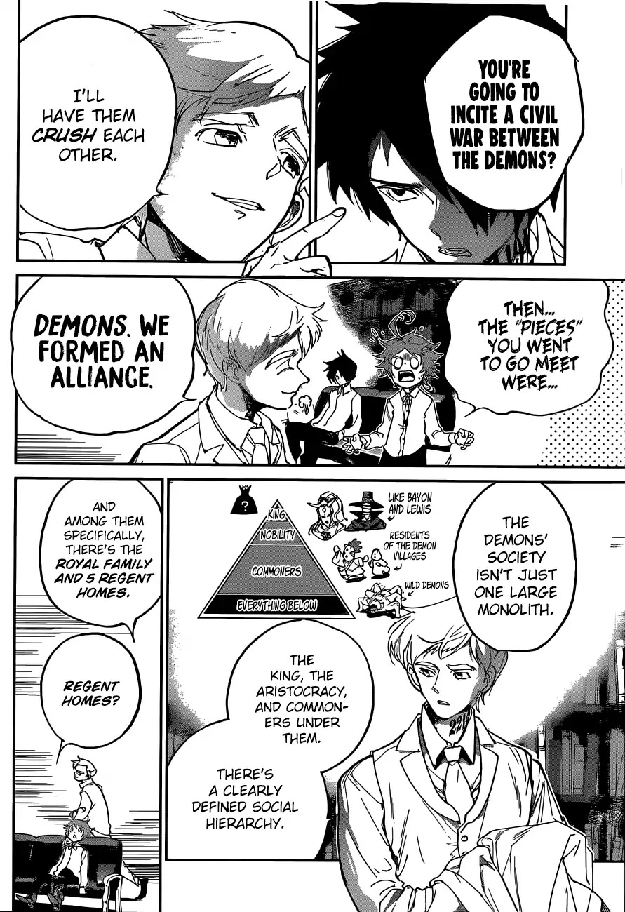 Yakusoku no Neverland Chapter 126 page 11 - Chapter 126: Three Party Dialogue