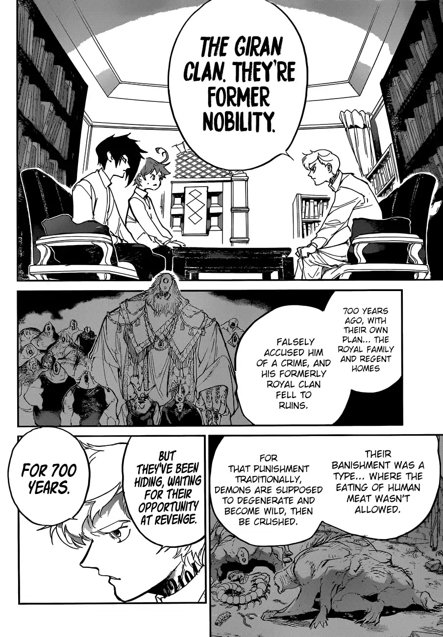 Yakusoku no Neverland Chapter 126 page 13 - Chapter 126: Three Party Dialogue