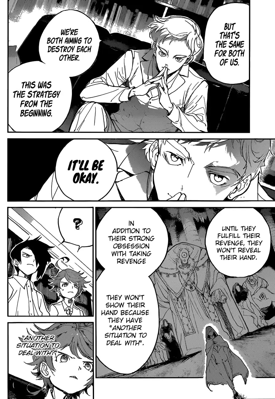 Yakusoku no Neverland Chapter 126 page 15 - Chapter 126: Three Party Dialogue