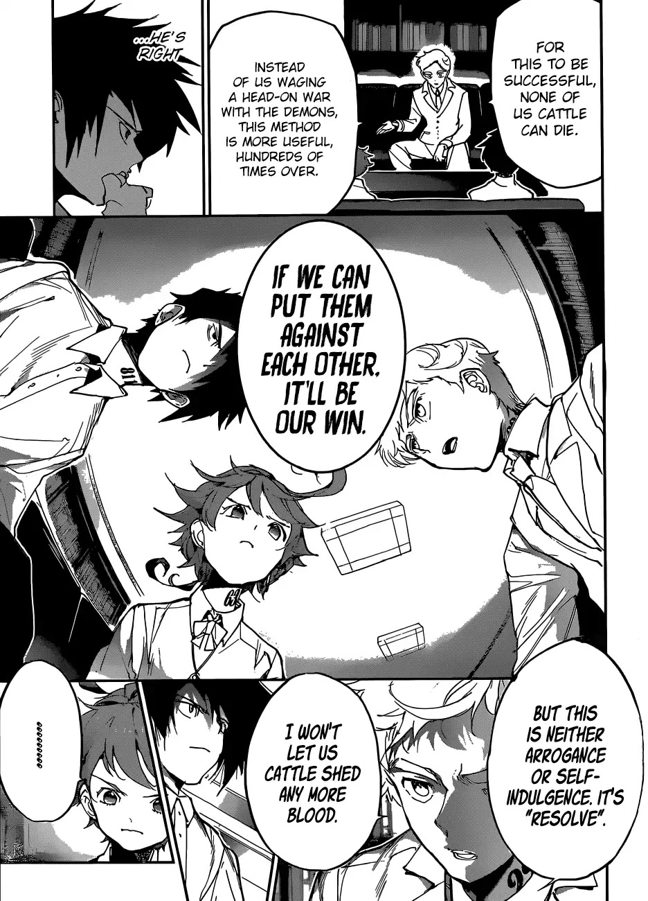 Yakusoku no Neverland Chapter 126 page 16 - Chapter 126: Three Party Dialogue