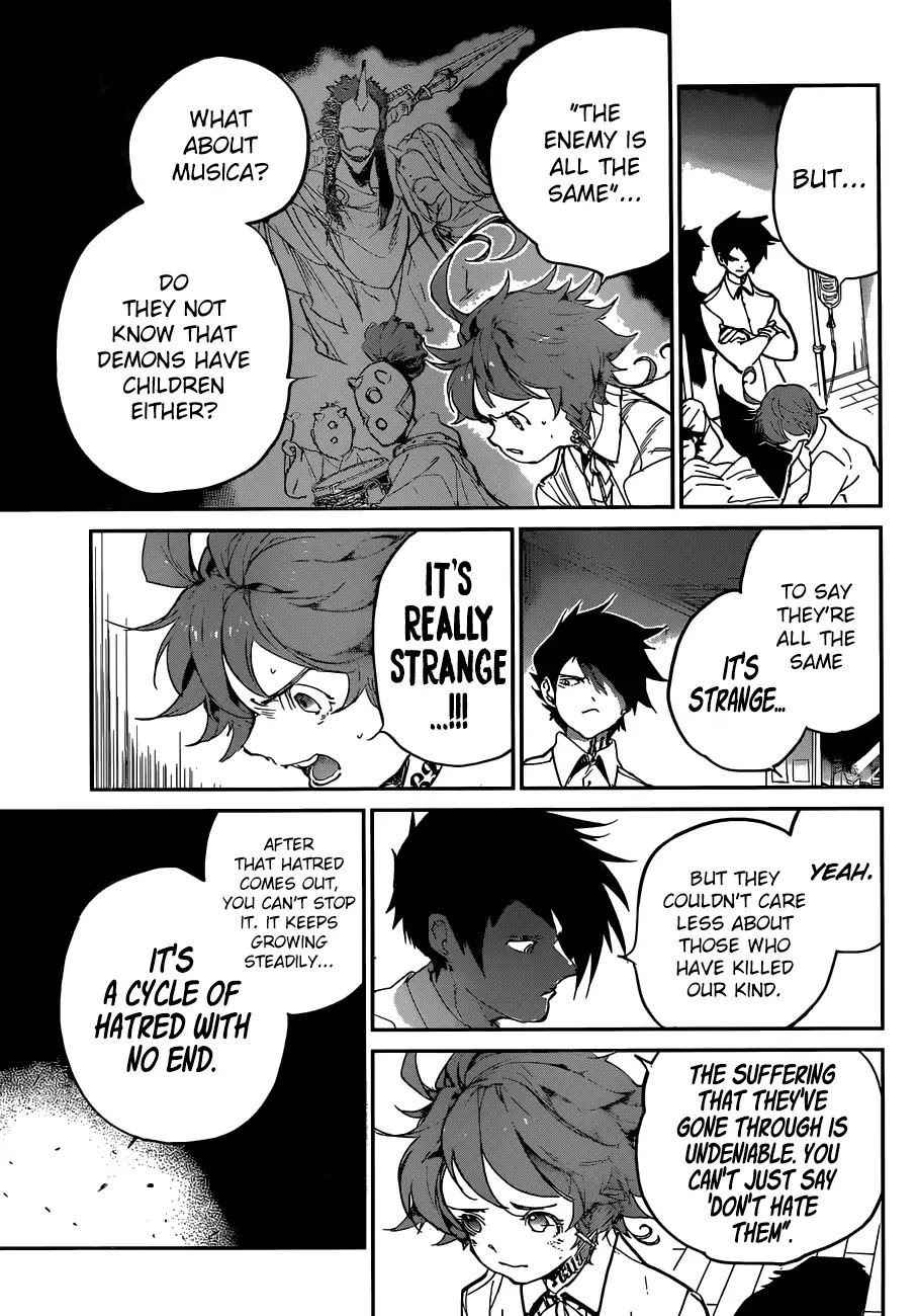 Yakusoku no Neverland Chapter 126 page 6 - Chapter 126: Three Party Dialogue
