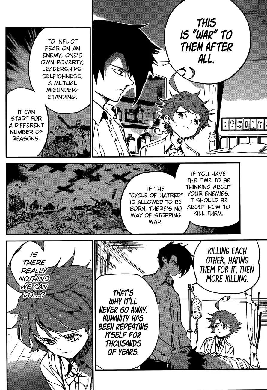 Yakusoku no Neverland Chapter 126 page 7 - Chapter 126: Three Party Dialogue