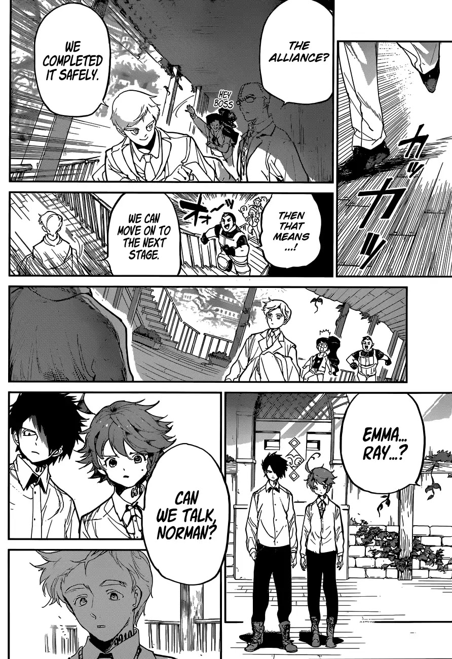 Yakusoku no Neverland Chapter 126 page 9 - Chapter 126: Three Party Dialogue