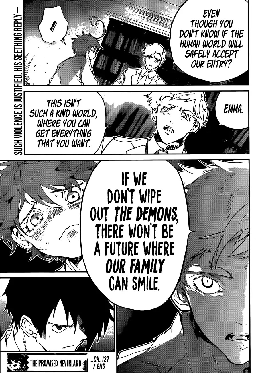 Yakusoku no Neverland Chapter 127 page 20 - Chapter 127: Confrontation