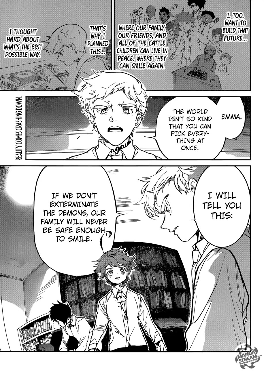 Yakusoku no Neverland Chapter 128 page 1 - Chapter 128: I've Made Up My Mind