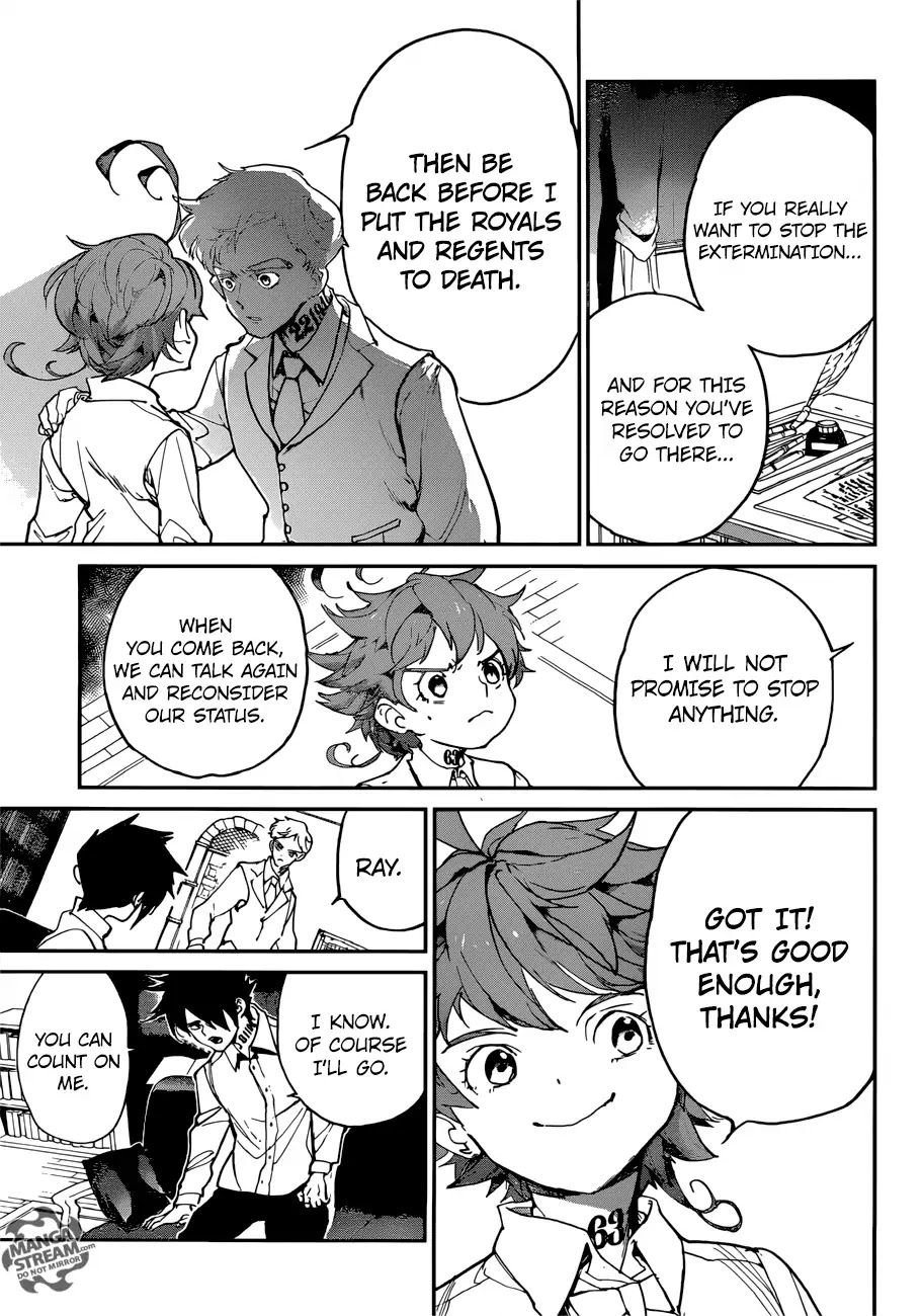 Yakusoku no Neverland Chapter 128 page 18 - Chapter 128: I've Made Up My Mind