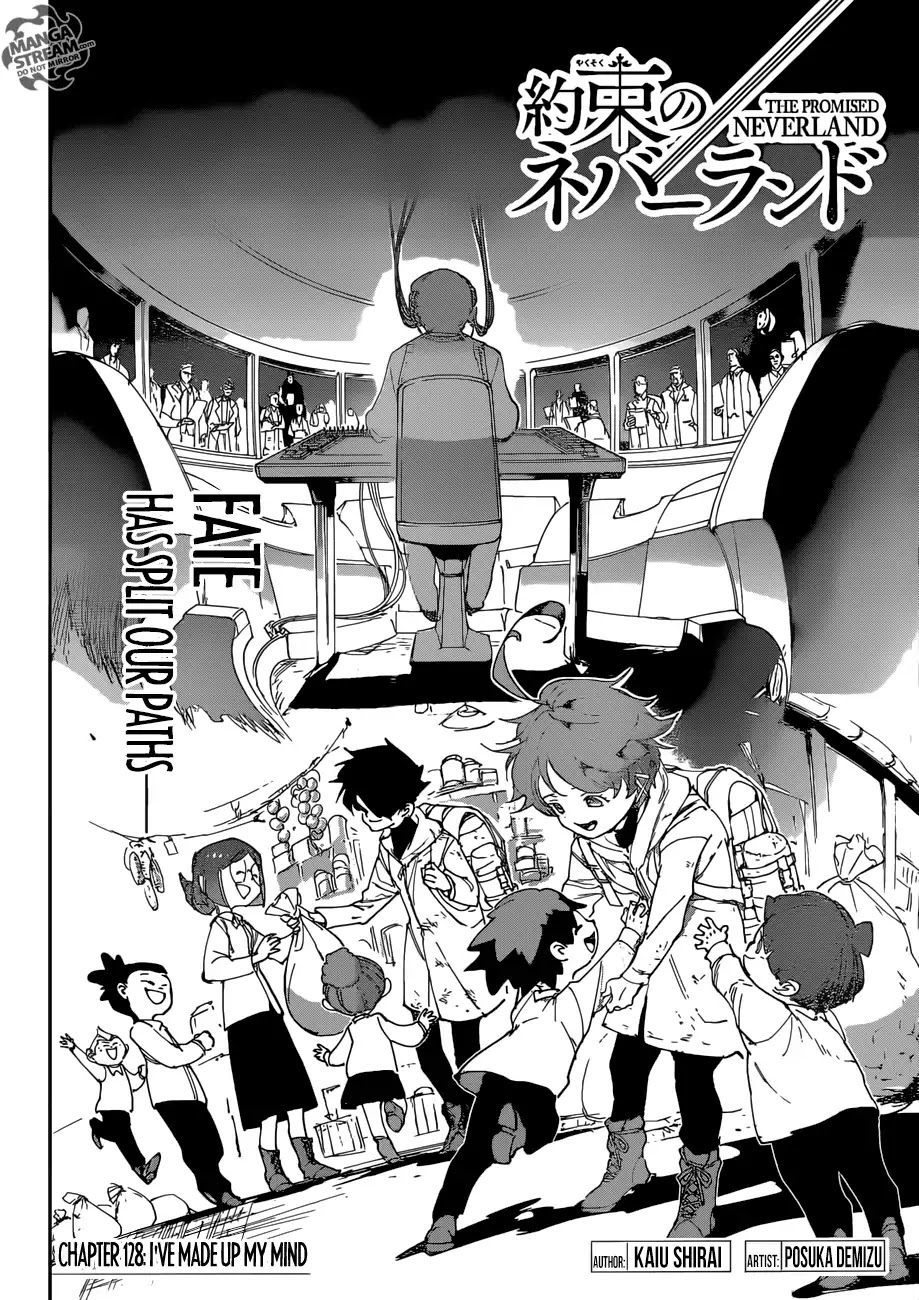 Yakusoku no Neverland Chapter 128 page 3 - Chapter 128: I've Made Up My Mind