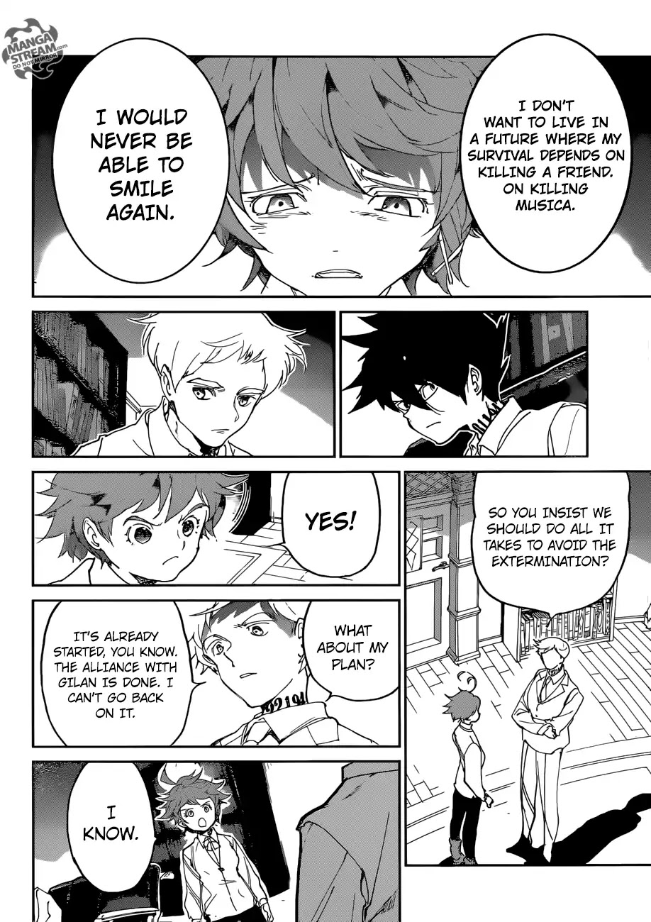 Yakusoku no Neverland Chapter 128 page 7 - Chapter 128: I've Made Up My Mind