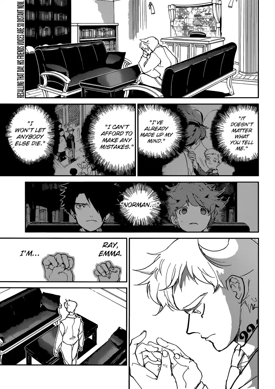 Yakusoku no Neverland Chapter 129 page 1 - Chapter 129: Something I should carry