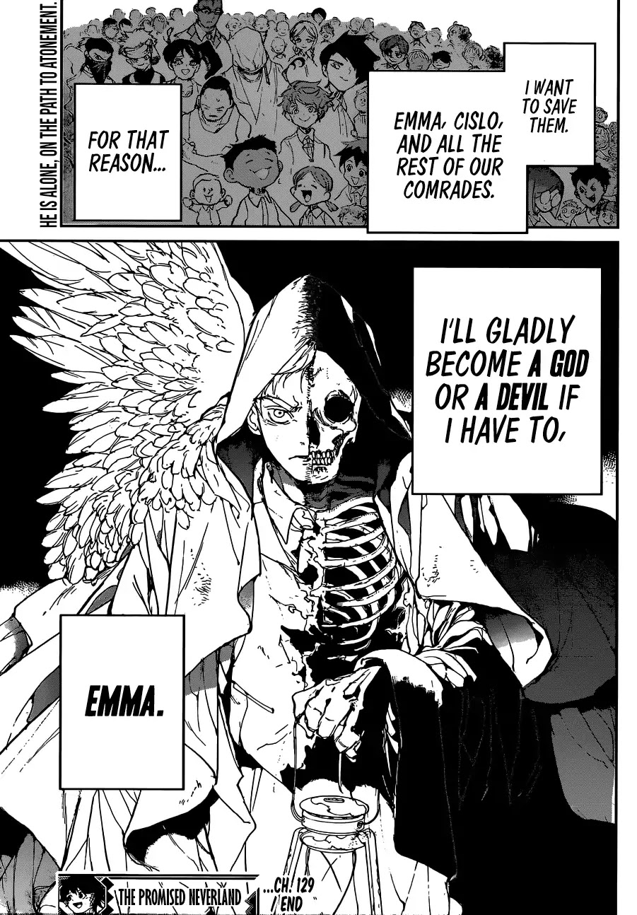 Yakusoku no Neverland Chapter 129 page 18 - Chapter 129: Something I should carry