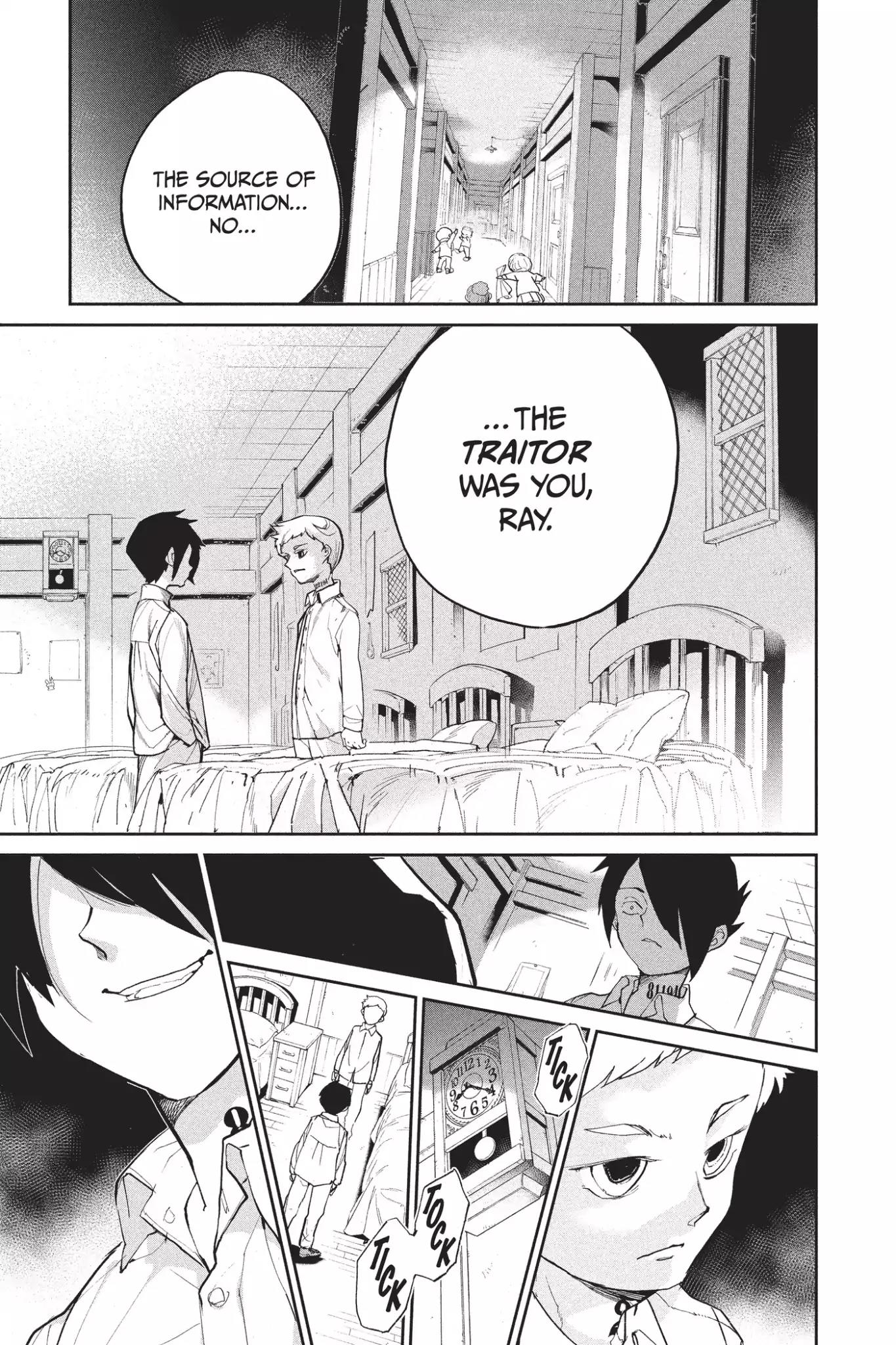 Yakusoku no Neverland Chapter 13 page 1 - Chapter 13: Traitor, Part 3