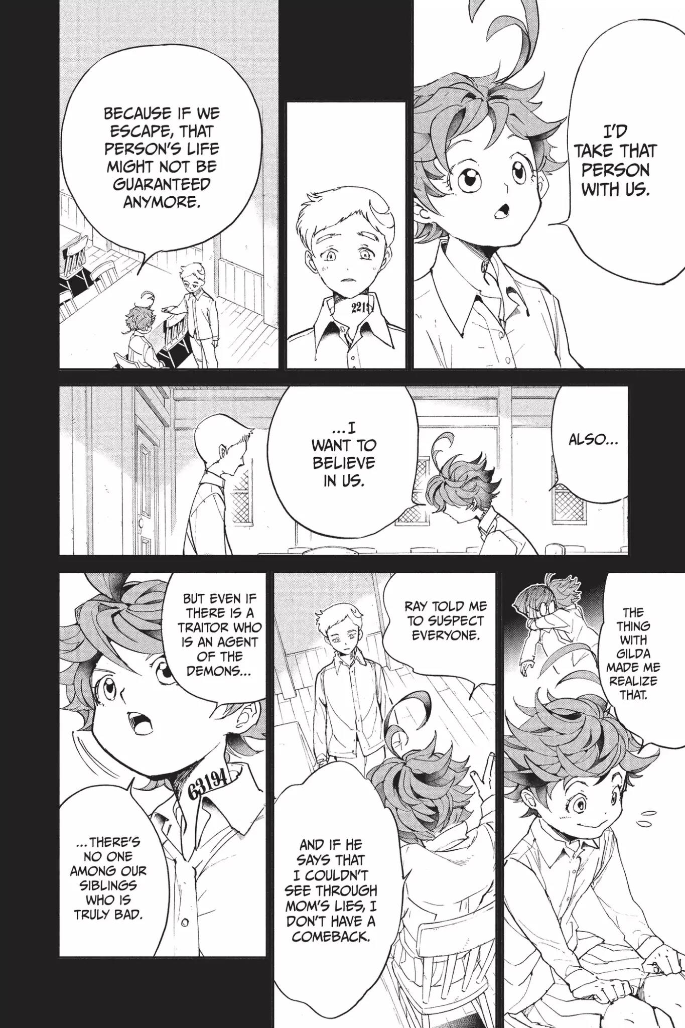 Yakusoku no Neverland Chapter 13 page 14 - Chapter 13: Traitor, Part 3