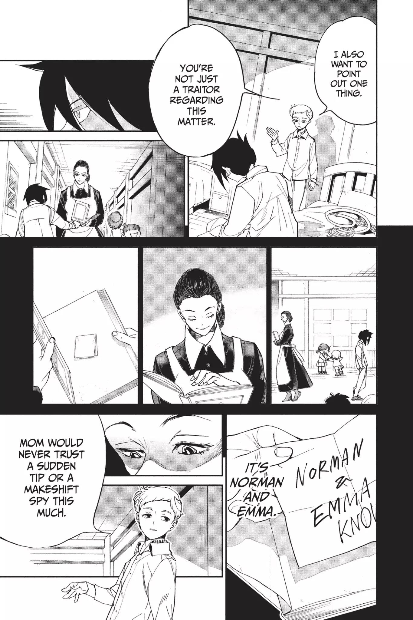 Yakusoku no Neverland Chapter 13 page 7 - Chapter 13: Traitor, Part 3