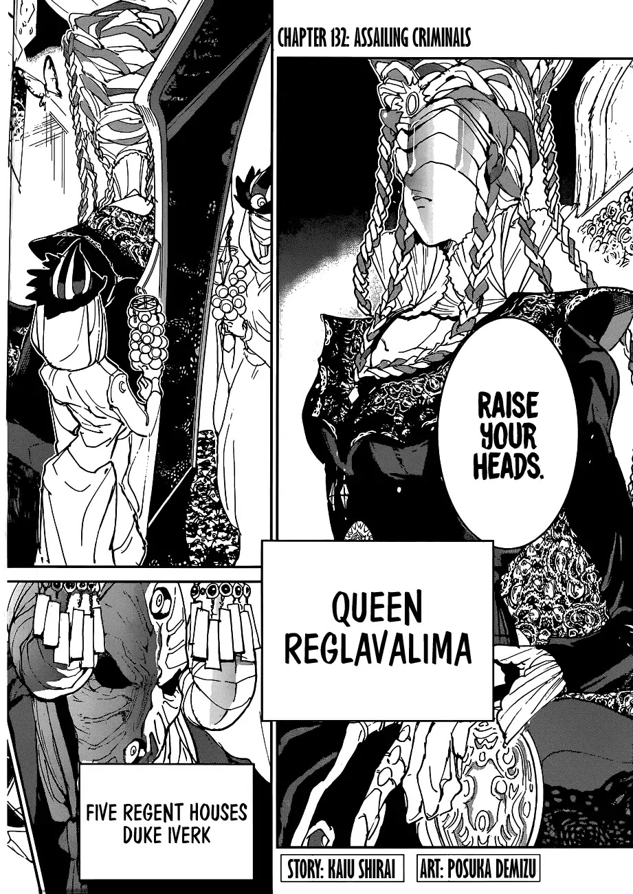 Yakusoku no Neverland Chapter 132 page 3 - Chapter 132: Assailing Criminals