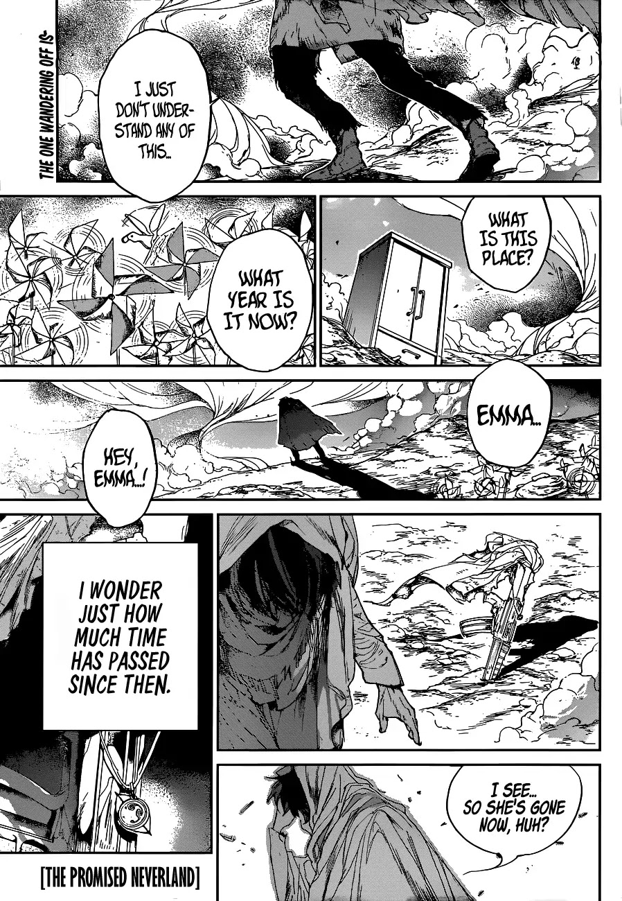 Yakusoku no Neverland Chapter 134 page 1 - Chapter 134: Lost Boy