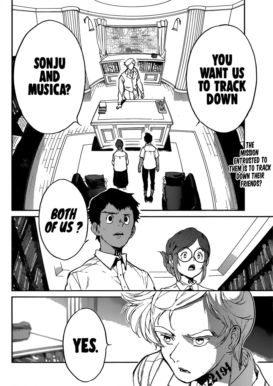 Yakusoku no Neverland Chapter 135 page 3 - Chapter 135: A Search