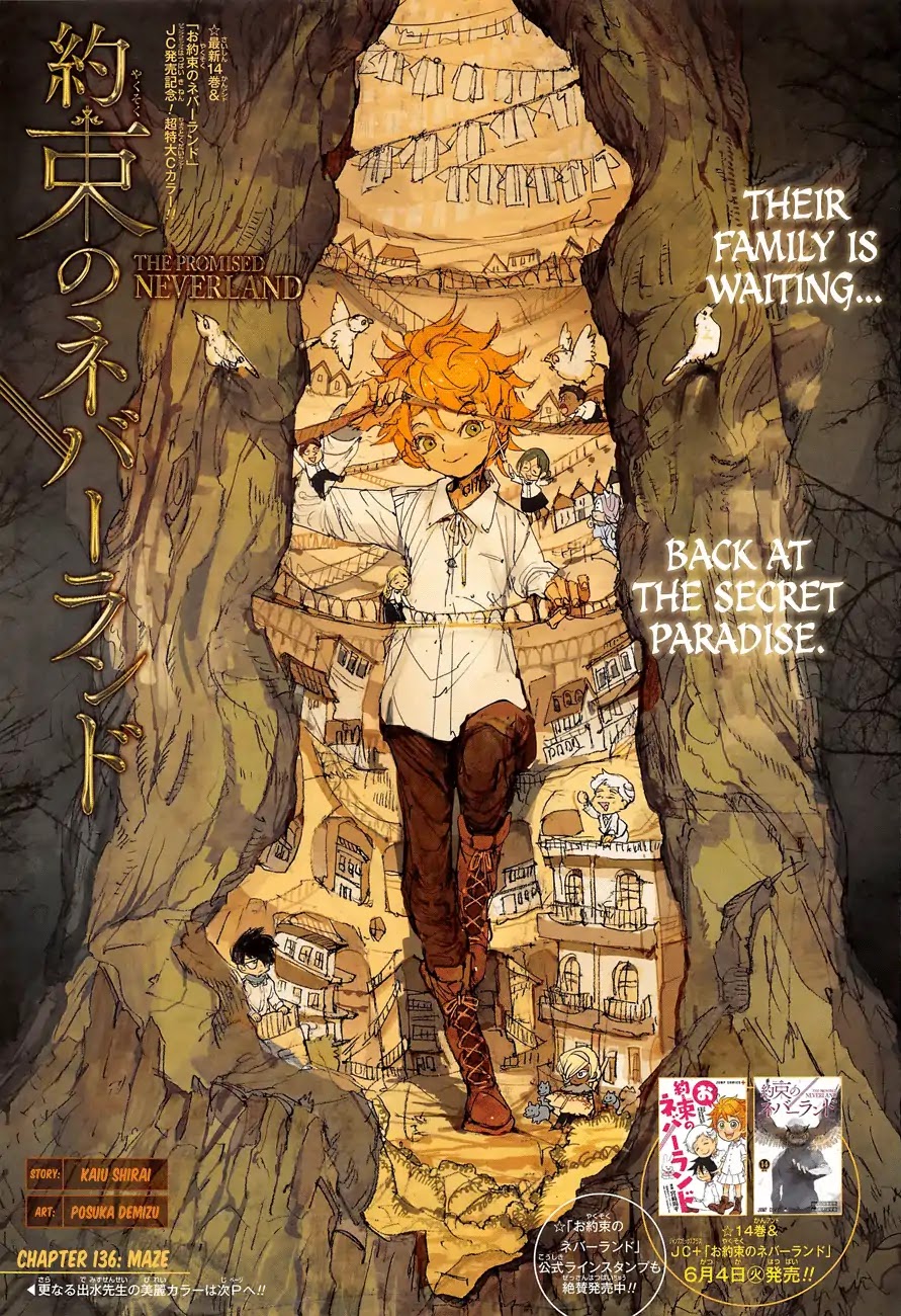 Yakusoku no Neverland Chapter 136 page 1 - Chapter 136: Maze