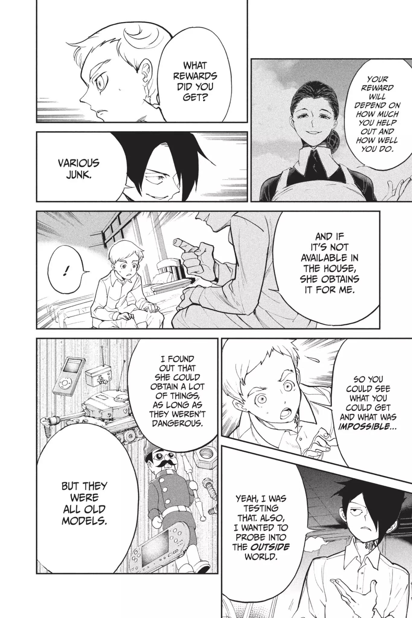 Yakusoku no Neverland Chapter 14 page 6 - Chapter 14: Trump Card