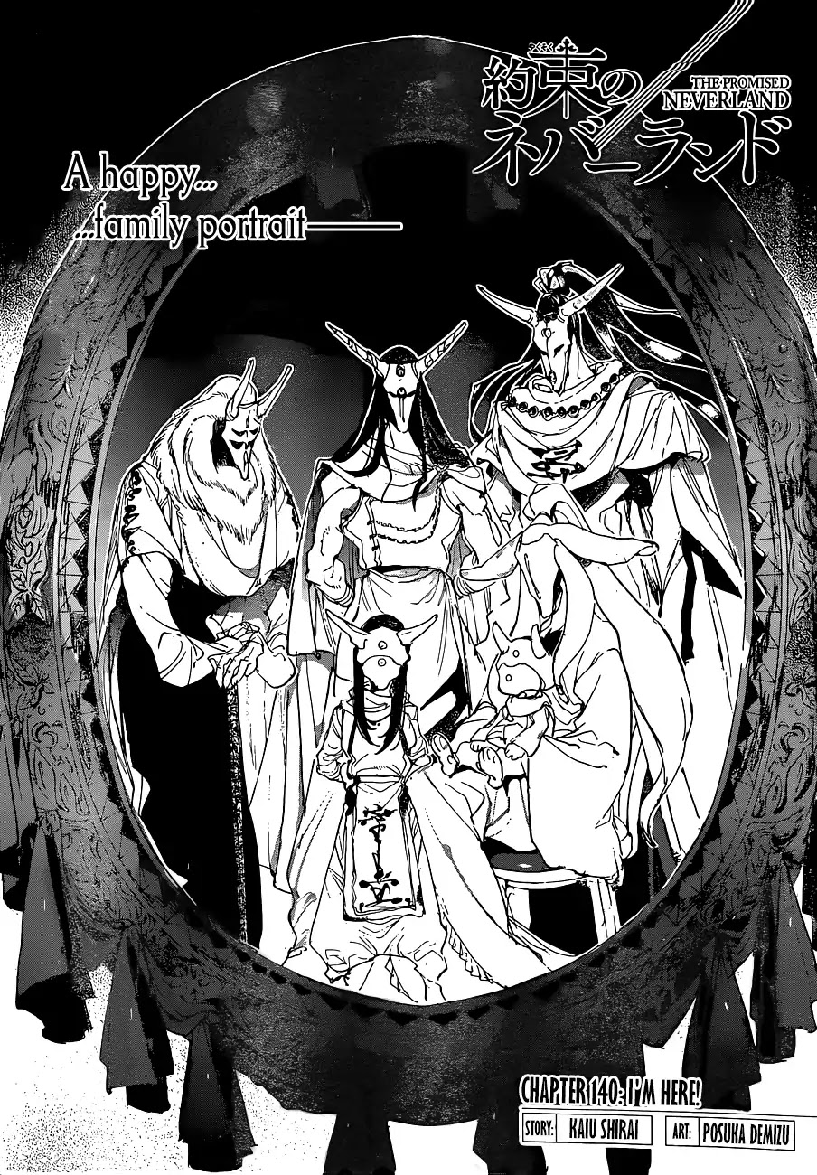 Yakusoku no Neverland Chapter 140 page 1 - Chapter 140: I'm Here!