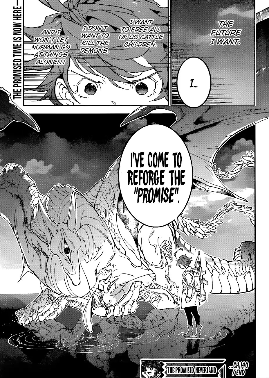 Yakusoku no Neverland Chapter 140 page 19 - Chapter 140: I'm Here!