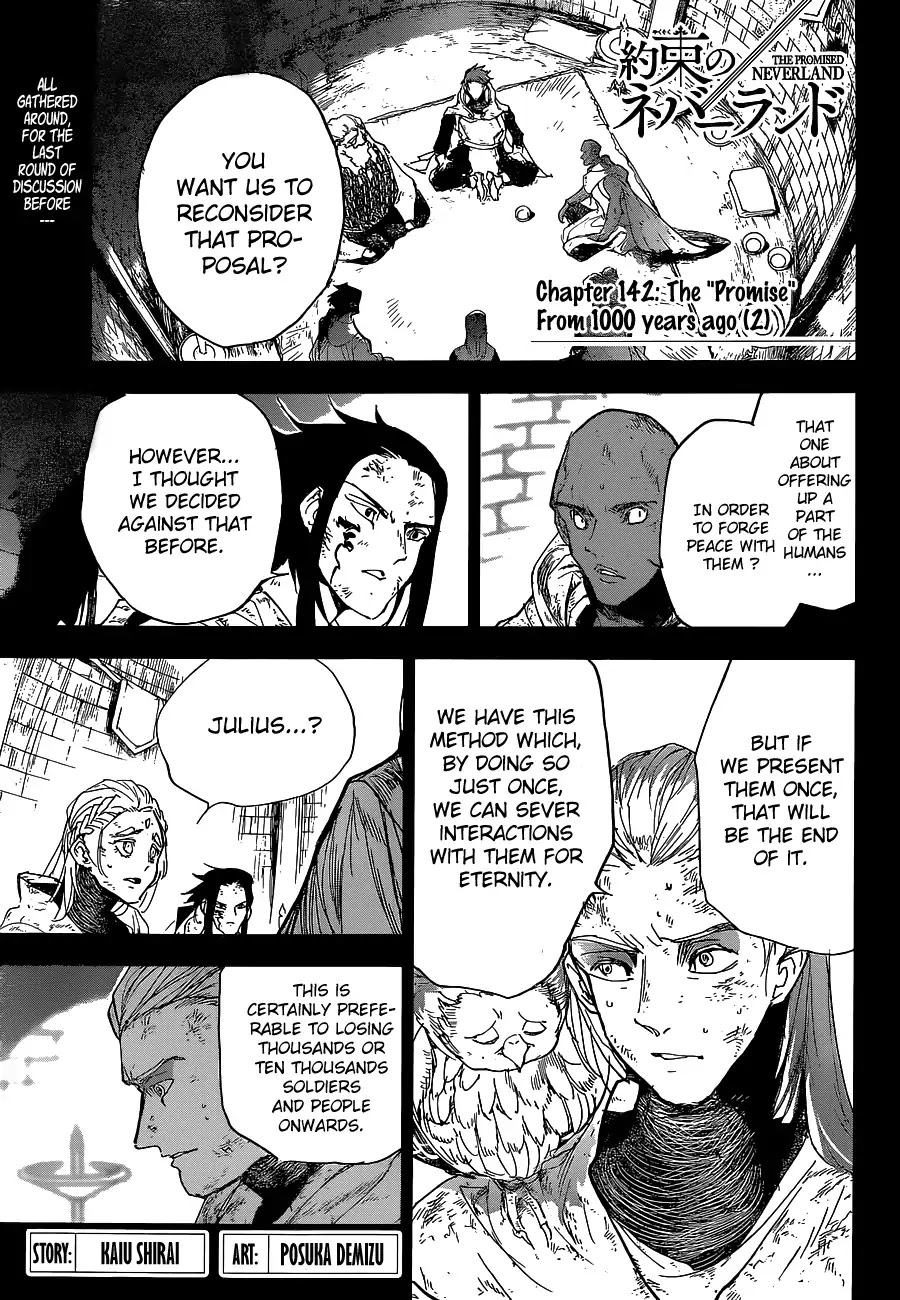 Yakusoku no Neverland Chapter 142 page 4 - Chapter 142: The "Promise" From 1000 years ago (2)