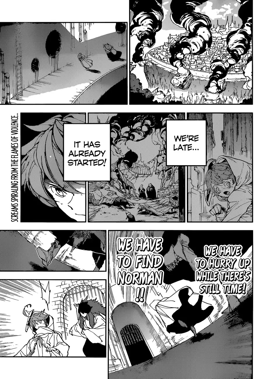 Yakusoku no Neverland Chapter 149 page 1 - Chapter 149: The Call Of Duty