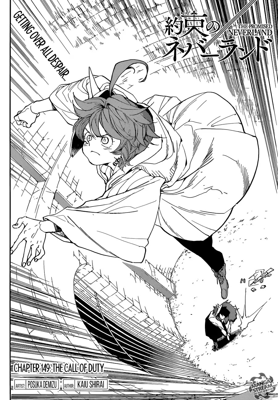 Yakusoku no Neverland Chapter 149 page 5 - Chapter 149: The Call Of Duty