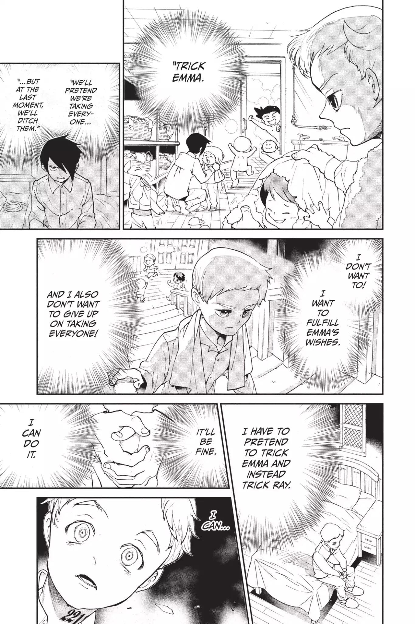 Yakusoku no Neverland Chapter 15 page 1 - Chapter 15: Never Again