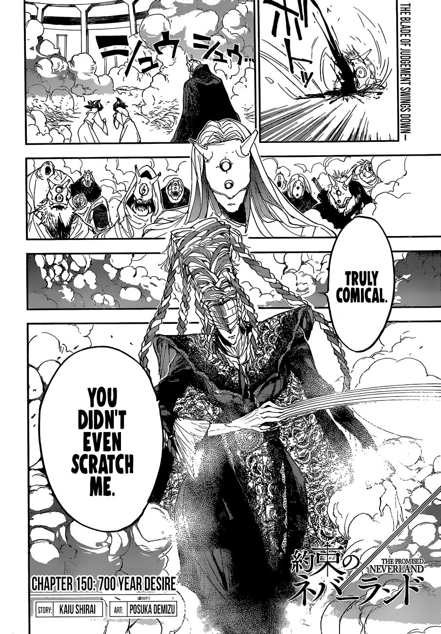 Yakusoku no Neverland Chapter 150 page 3 - Chapter 150: 700 Year Desire