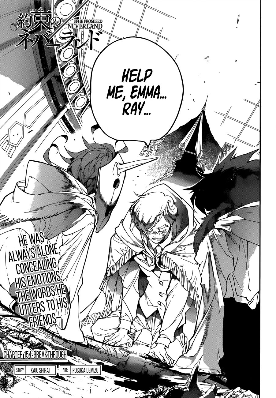 Yakusoku no Neverland Chapter 154 page 4 - Chapter 154: Breakthrough